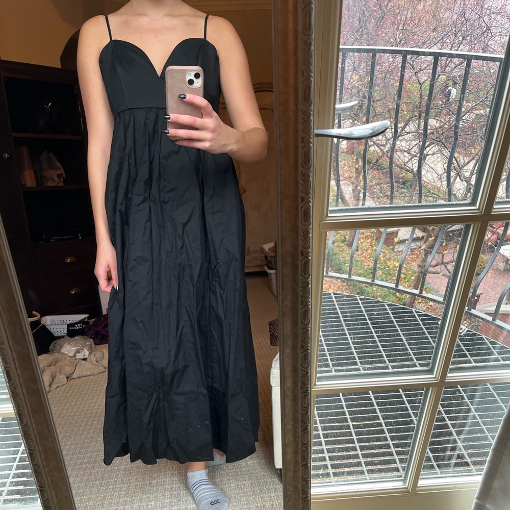 Zara black maxi dress size medium